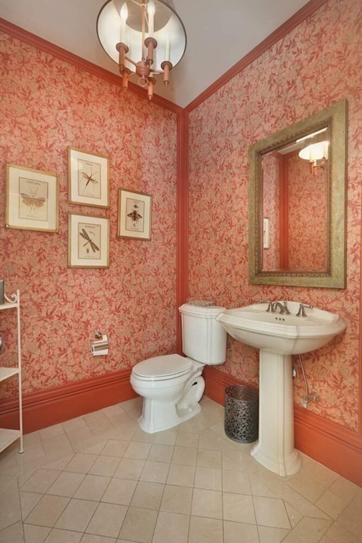 177 Bridle Trail Road Needham, MA 02492 - Photo 24 of 41 a bathroom with a sink a toilet and mirror