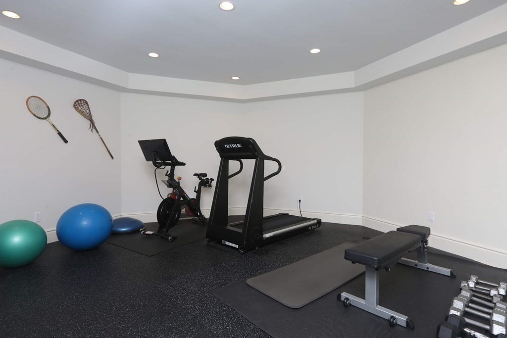 177 Bridle Trail Road Needham, MA 02492 - Photo 30 of 41 a room with gym equipment