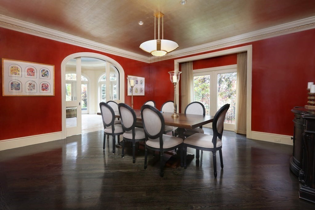 177 Bridle Trail Road Needham, MA 02492 - Photo 4 of 41 a view of a dining room with furniture window and wooden floor