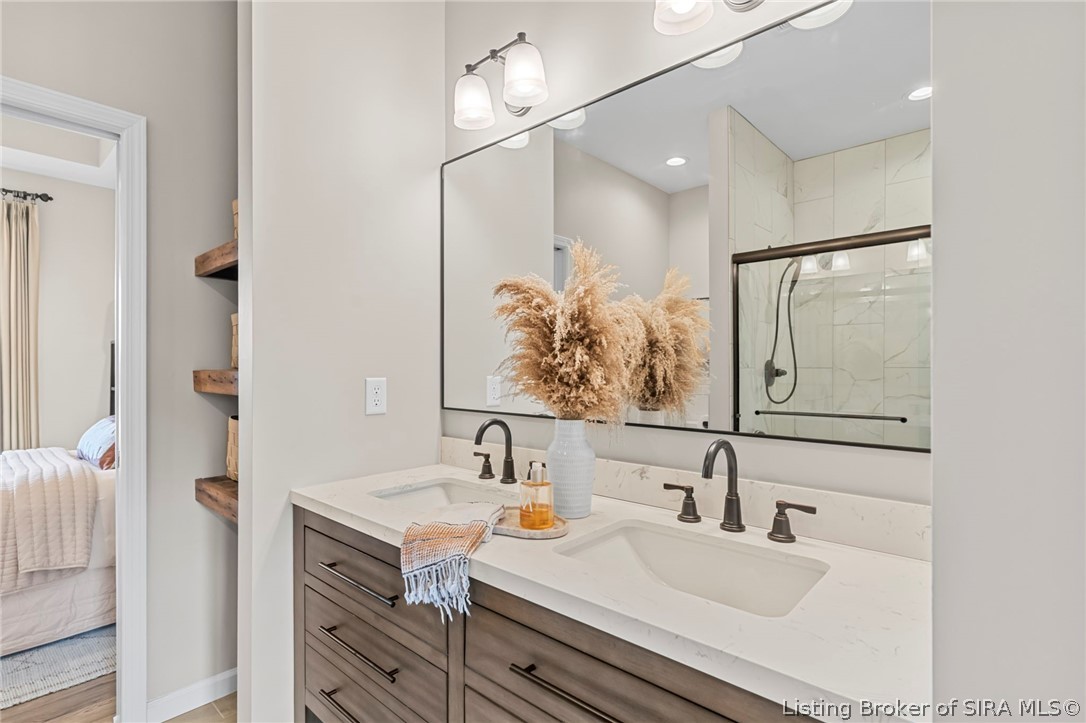 2904 North Rykers Ridge Road Madison, IN 47250 - Photo 26 of 61 Jack and Jill Bathroom