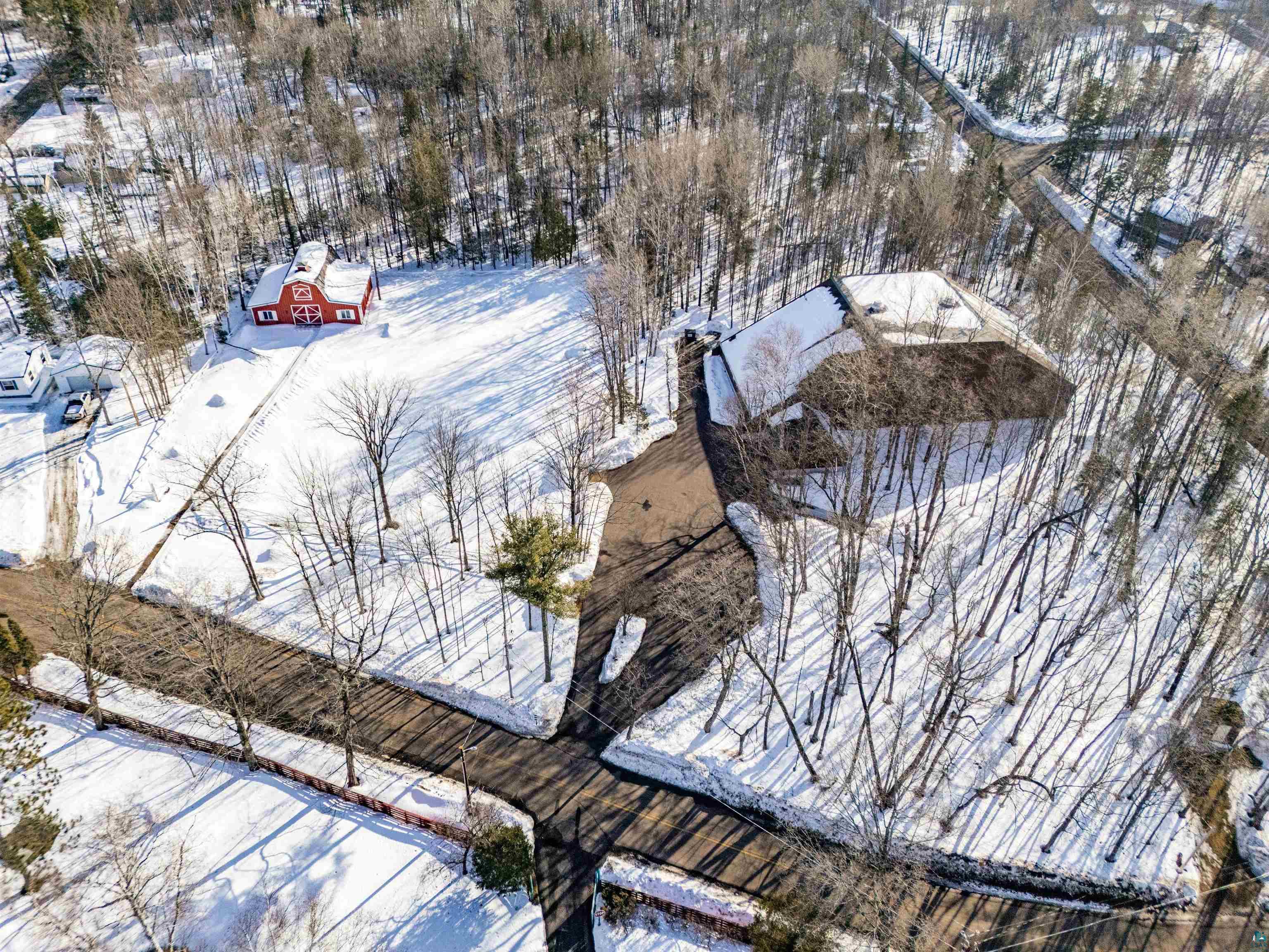 5781 South Pike Lake Road Duluth, MN 55811 - Photo 5 of 42 View of snowy aerial view