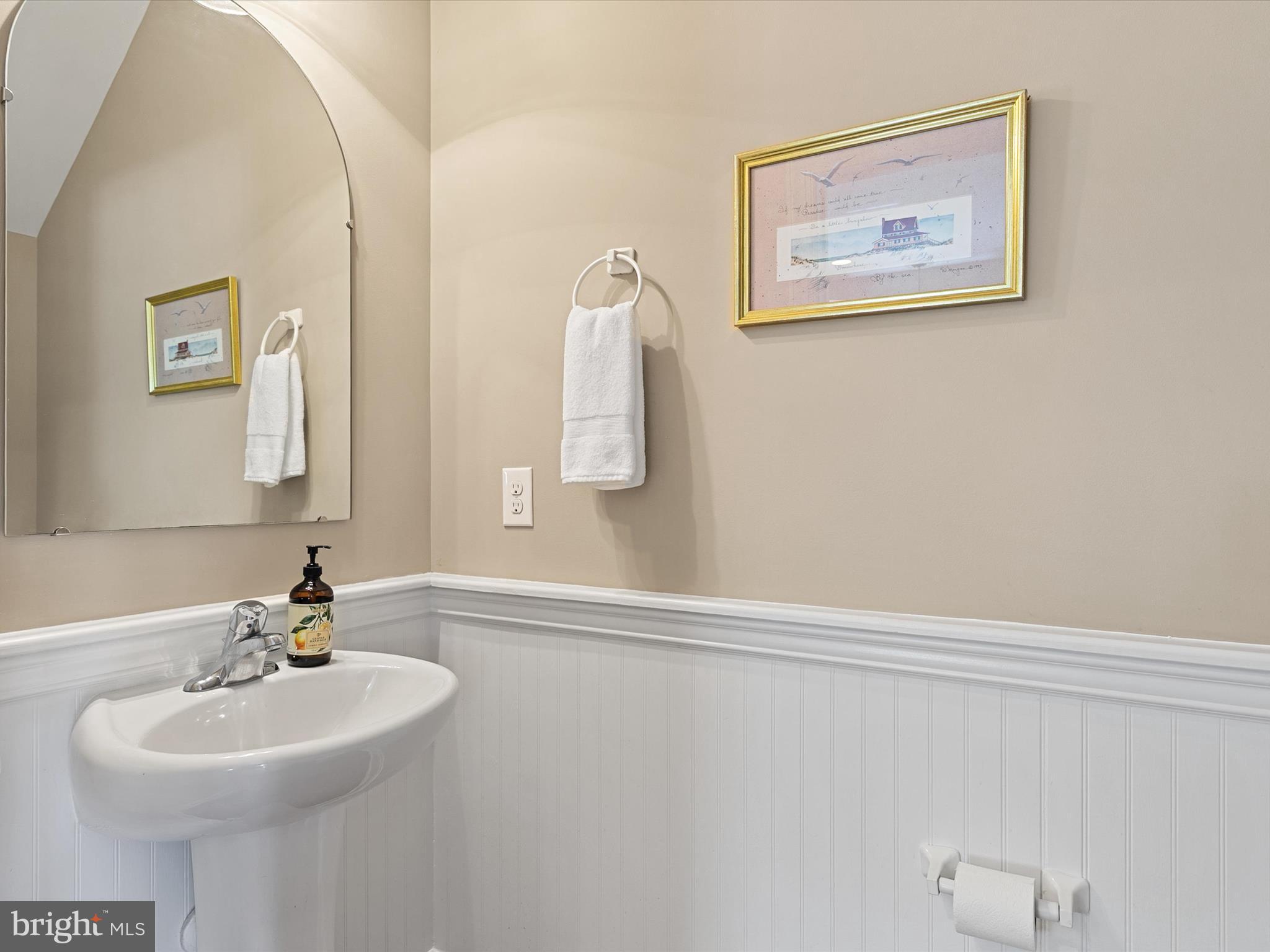 515 Stockley St Extension Rehoboth Beach, DE 19971 - Photo 35 of 104 a bathroom with a sink and a mirror