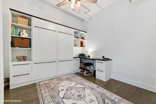 a room with storage and utility