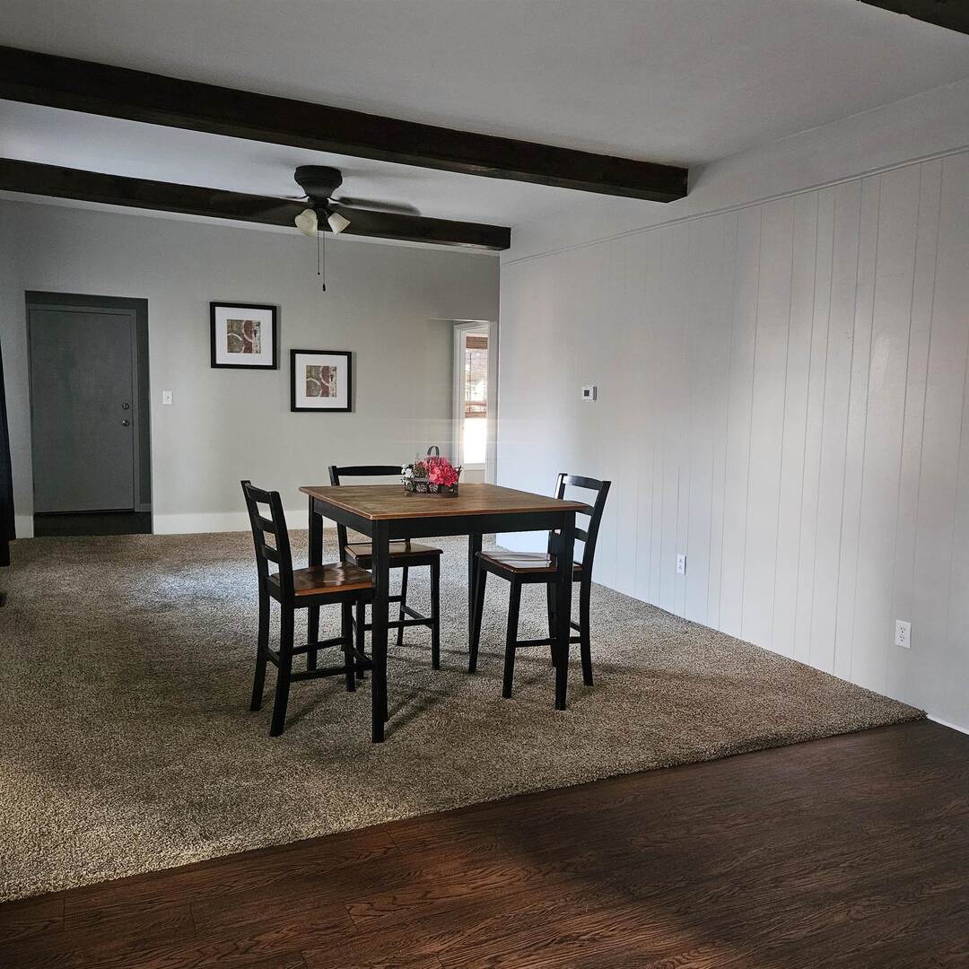 625 North 12th Street Mount Vernon, IL 62864 - Photo 9 of 26 a view of a dining room with furniture and wooden floor