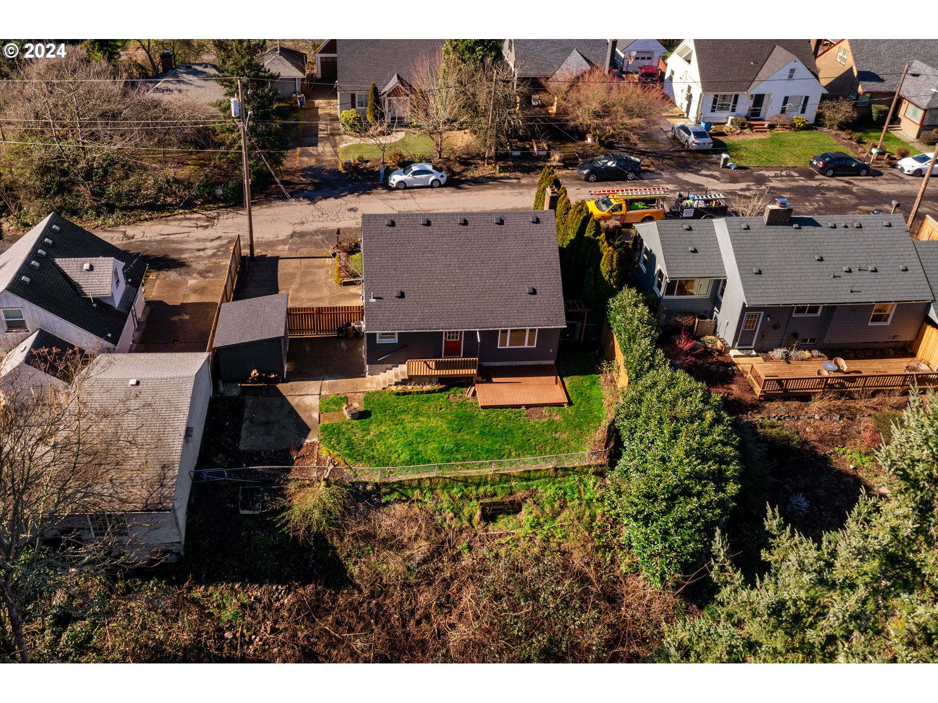 4313 Northeast Valley View Lane Vancouver, WA 98663 - Photo 7 of 48 an aerial view of a house with a garden