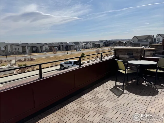 a view of a terrace with chairs