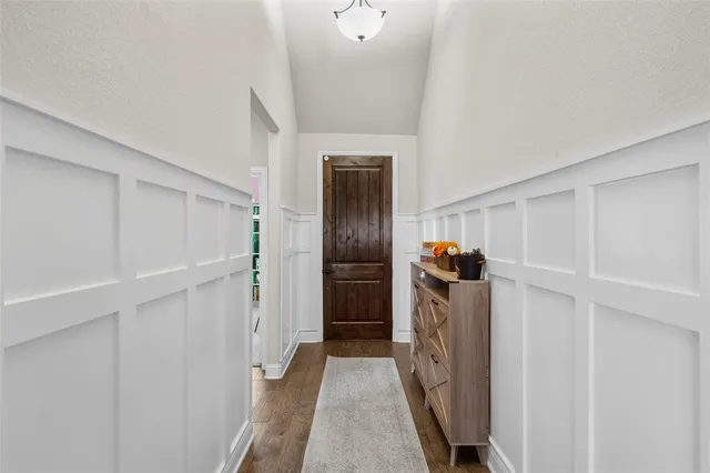 a view of hallway with walk in closet