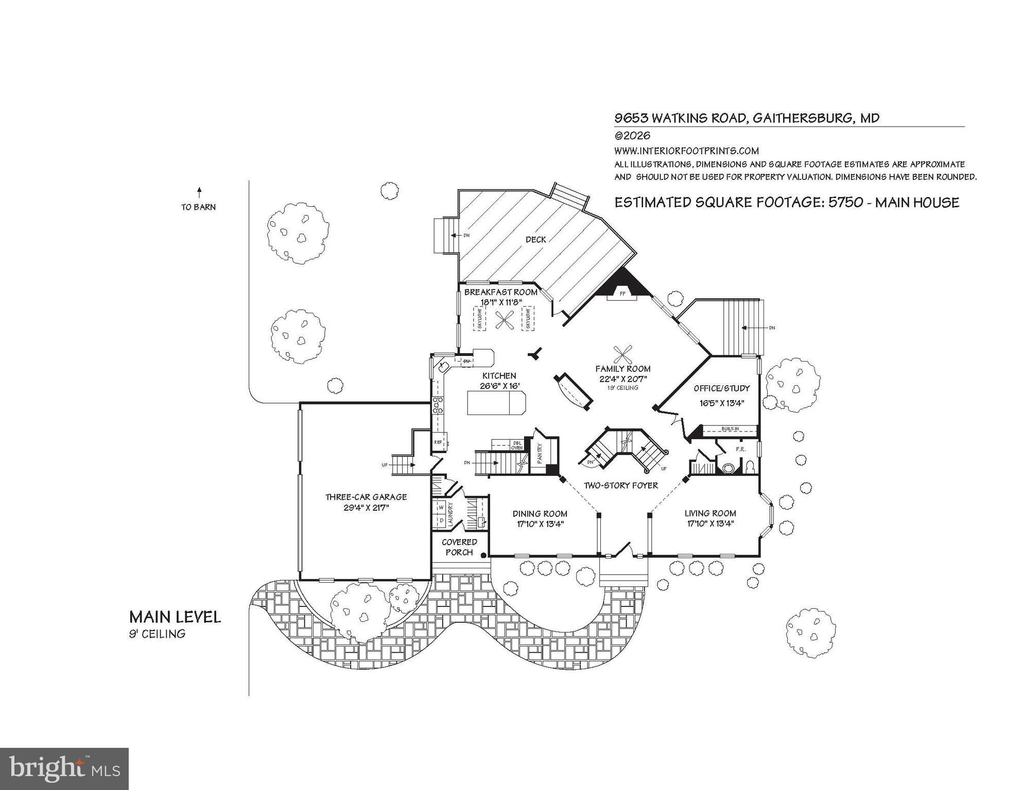 9653 Watkins Road Gaithersburg, MD 20882 - Photo 16 of 17 Floor plan - main lvl