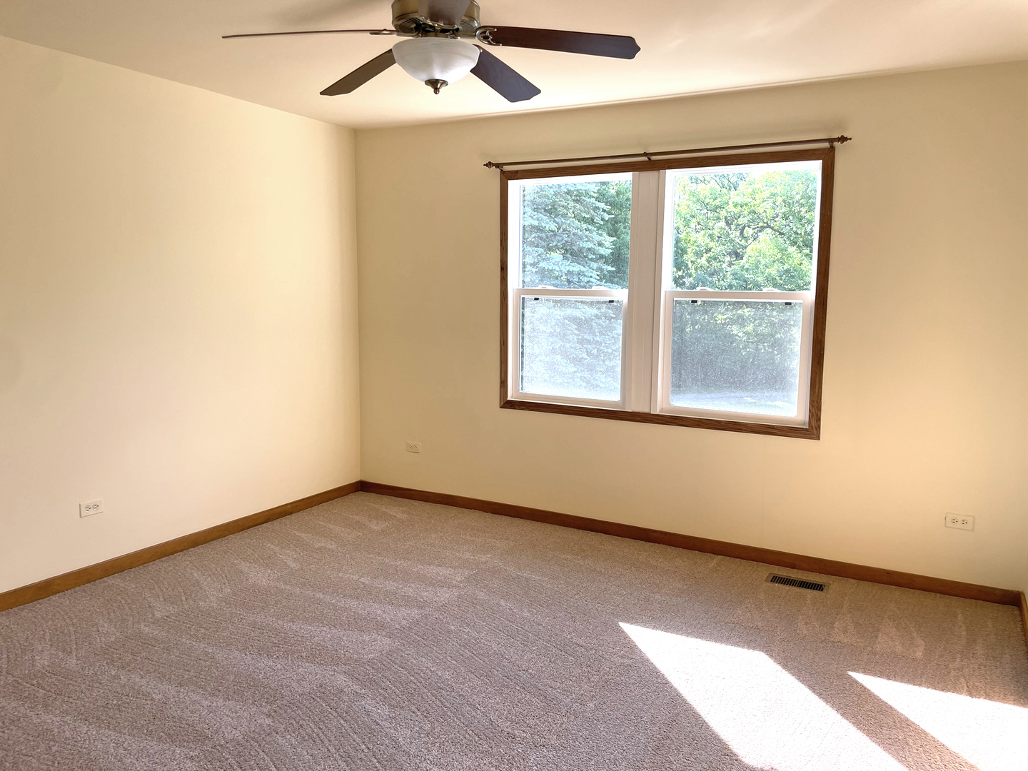 8914 Mason Hill Road Woodstock, IL 60098 - Photo 25 of 26 an empty room with a window and a ceiling fan