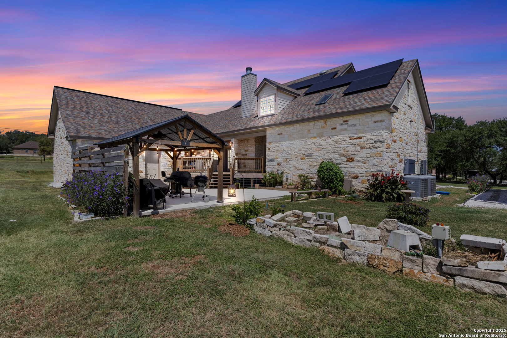 7040 Old Spring Branch Road Spring Branch, TX 78070 - Photo 36 of 43 a view of a house with a big yard