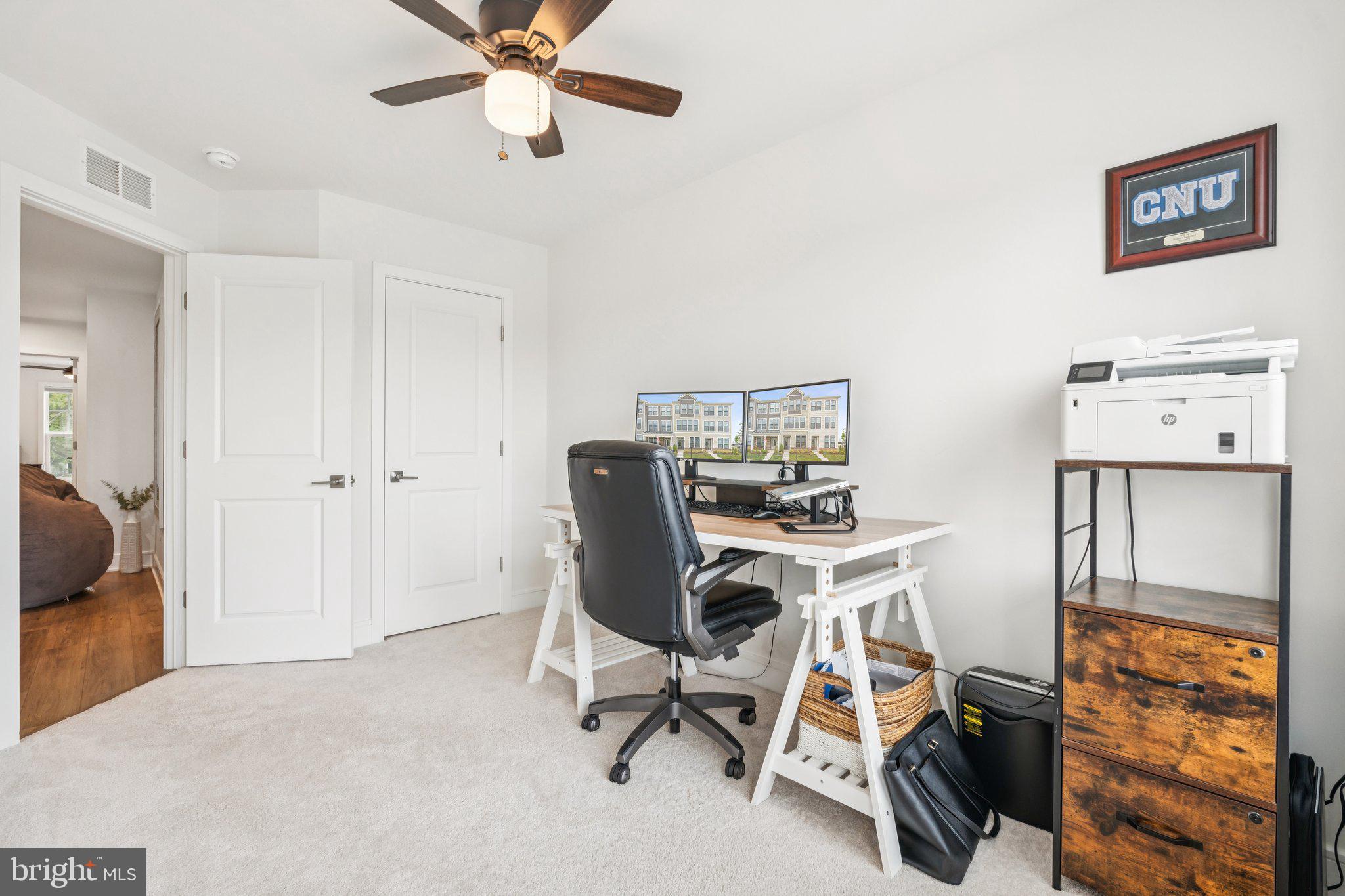 3580 Stephensons Hl Lane Marshall, VA 20115 - Photo 30 of 41 a view of a workspace with furniture and a window