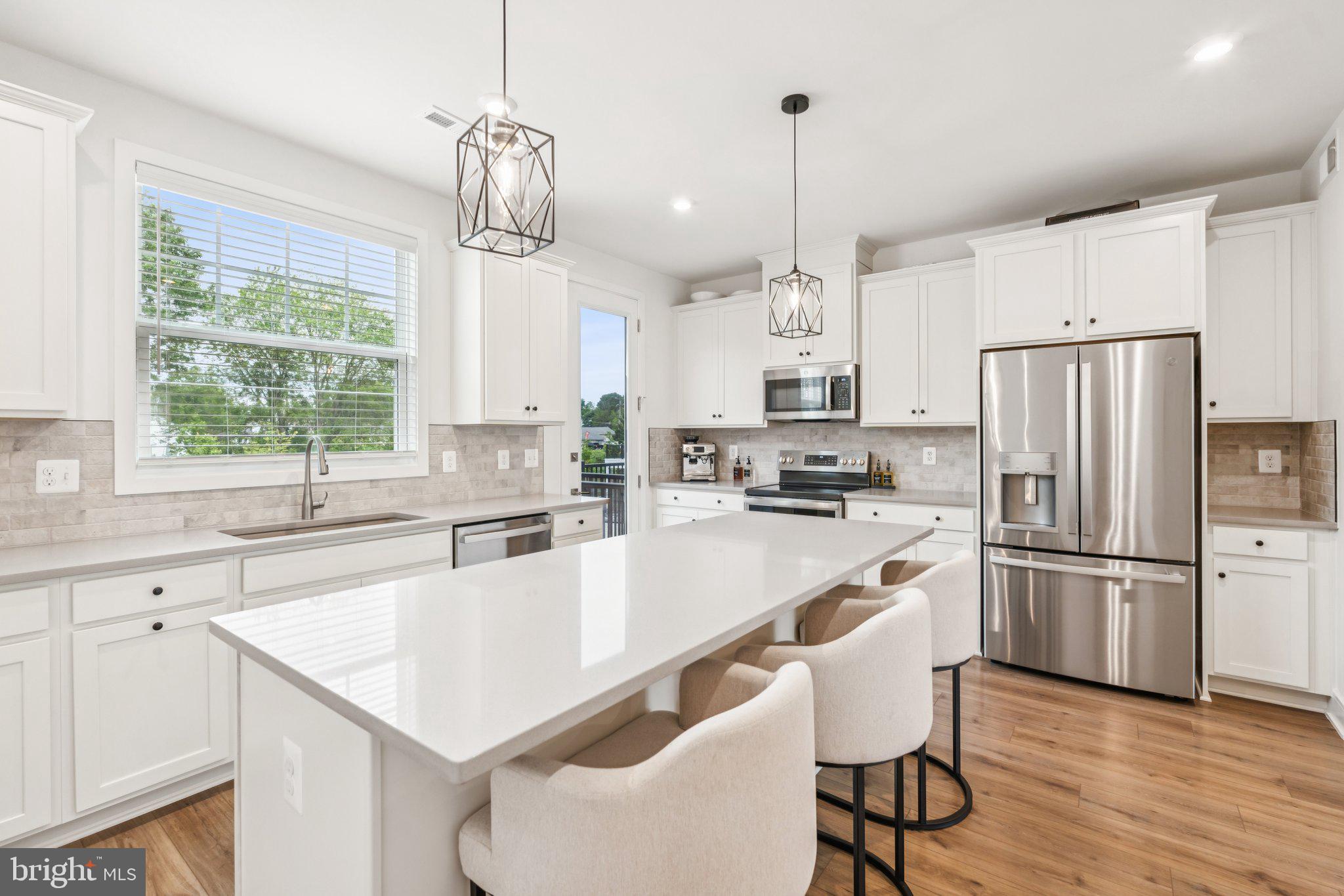 3580 Stephensons Hl Lane Marshall, VA 20115 - Photo 10 of 41 a kitchen with refrigerator cabinets and large windows
