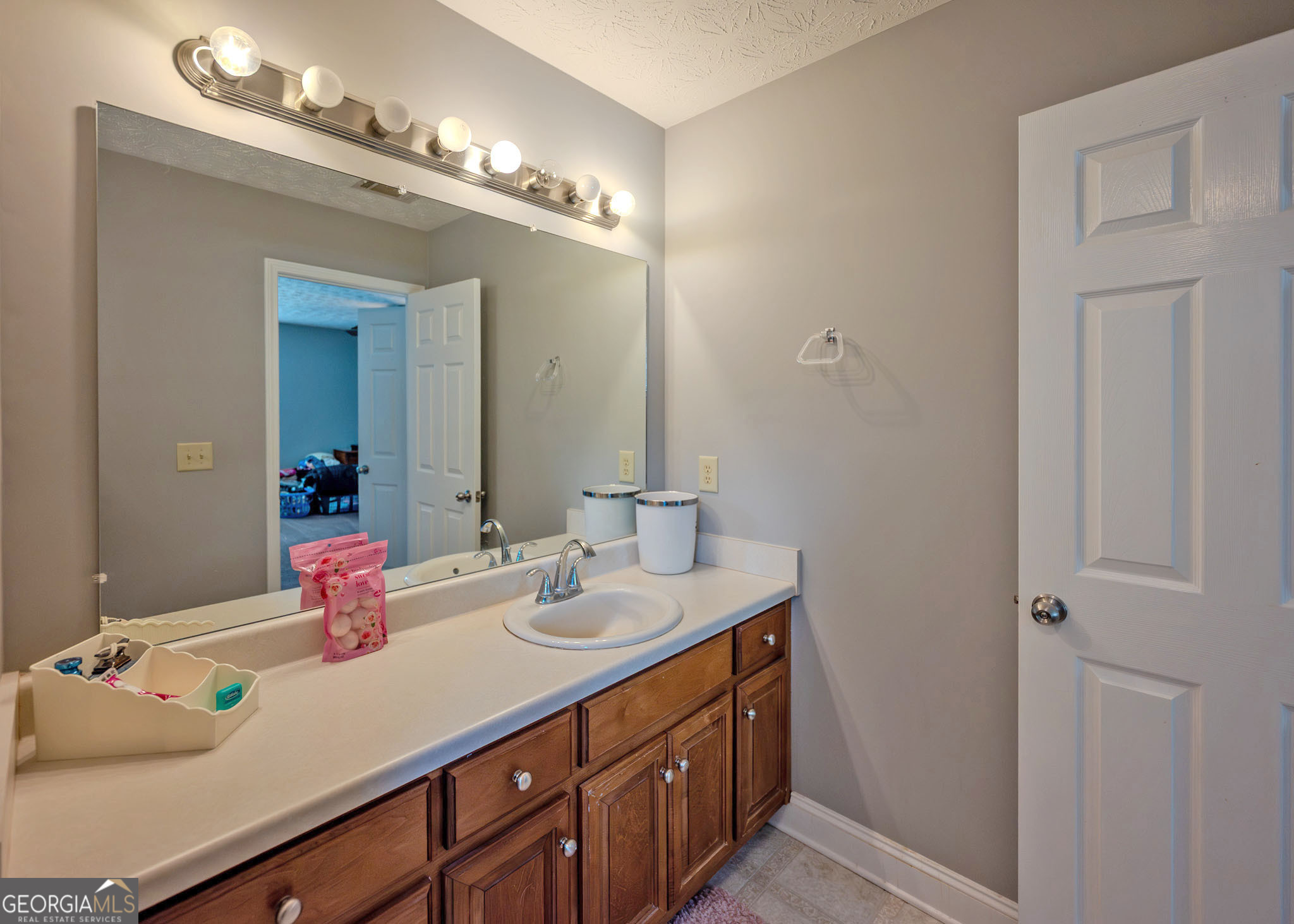 1363 McFarlin Bridge Road Carnesville, GA 30521 - Photo 26 of 78 a bathroom with a sink double vanity and a mirror