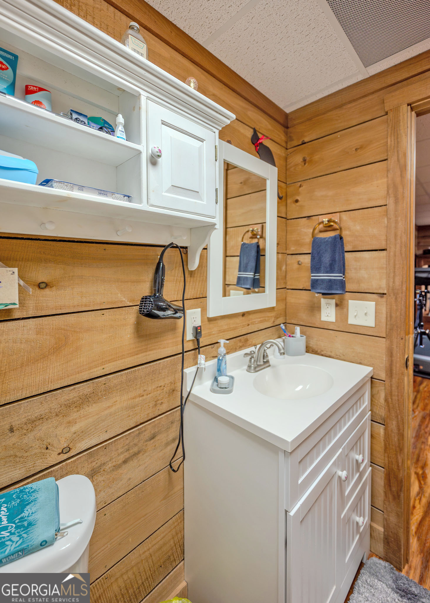 1363 McFarlin Bridge Road Carnesville, GA 30521 - Photo 37 of 78 a bathroom with a sink and a mirror