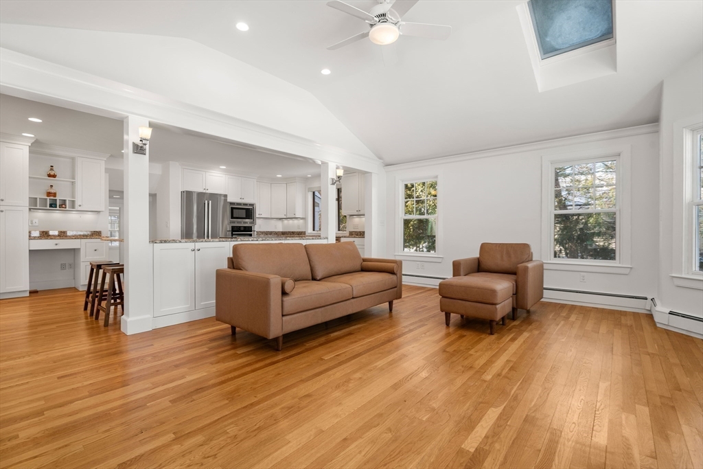 31 College Road Wellesley, MA 02482 - Photo 11 of 38 a living room with furniture and a wooden floor
