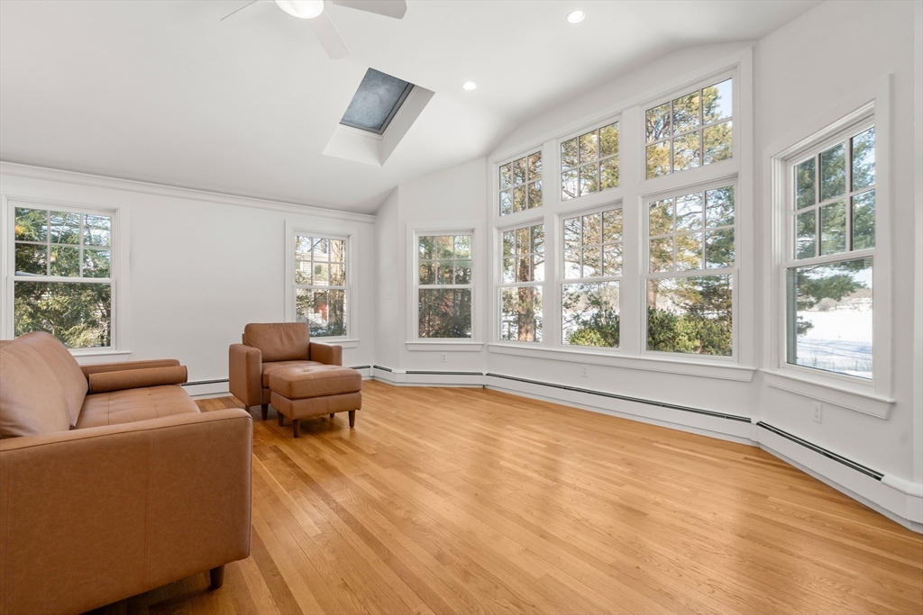 31 College Road Wellesley, MA 02482 - Photo 12 of 38 a living room with furniture and a large window