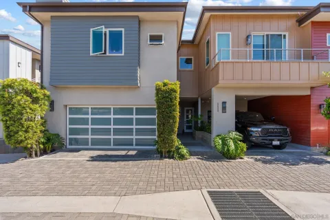a house view with a garden space