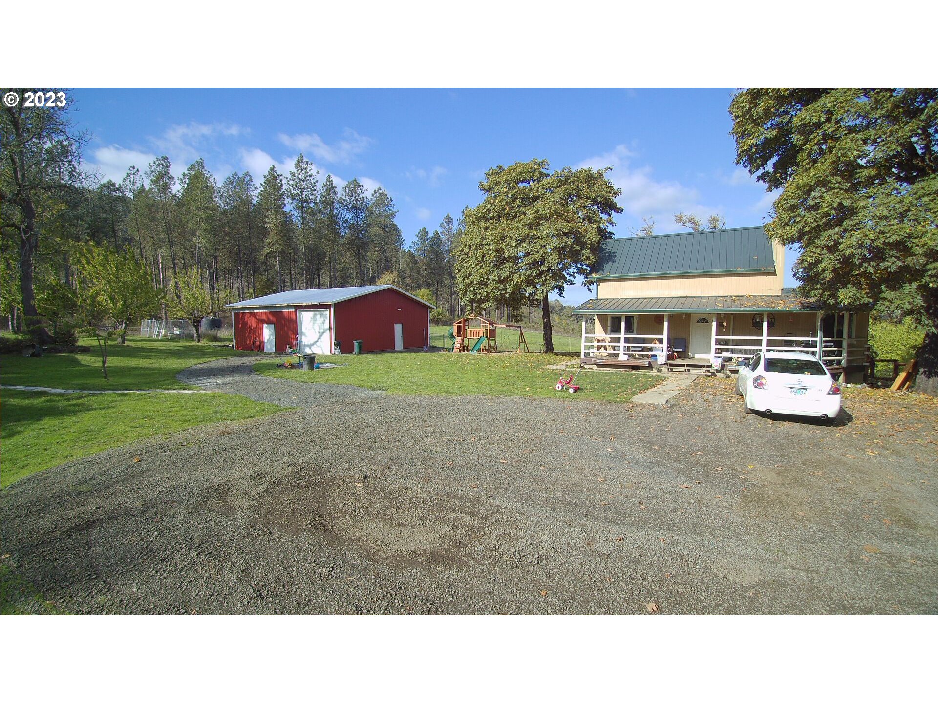 3392 Eagle Valley Road Yoncalla, OR 97499 - Photo 2 of 48 a black and white photo of a house