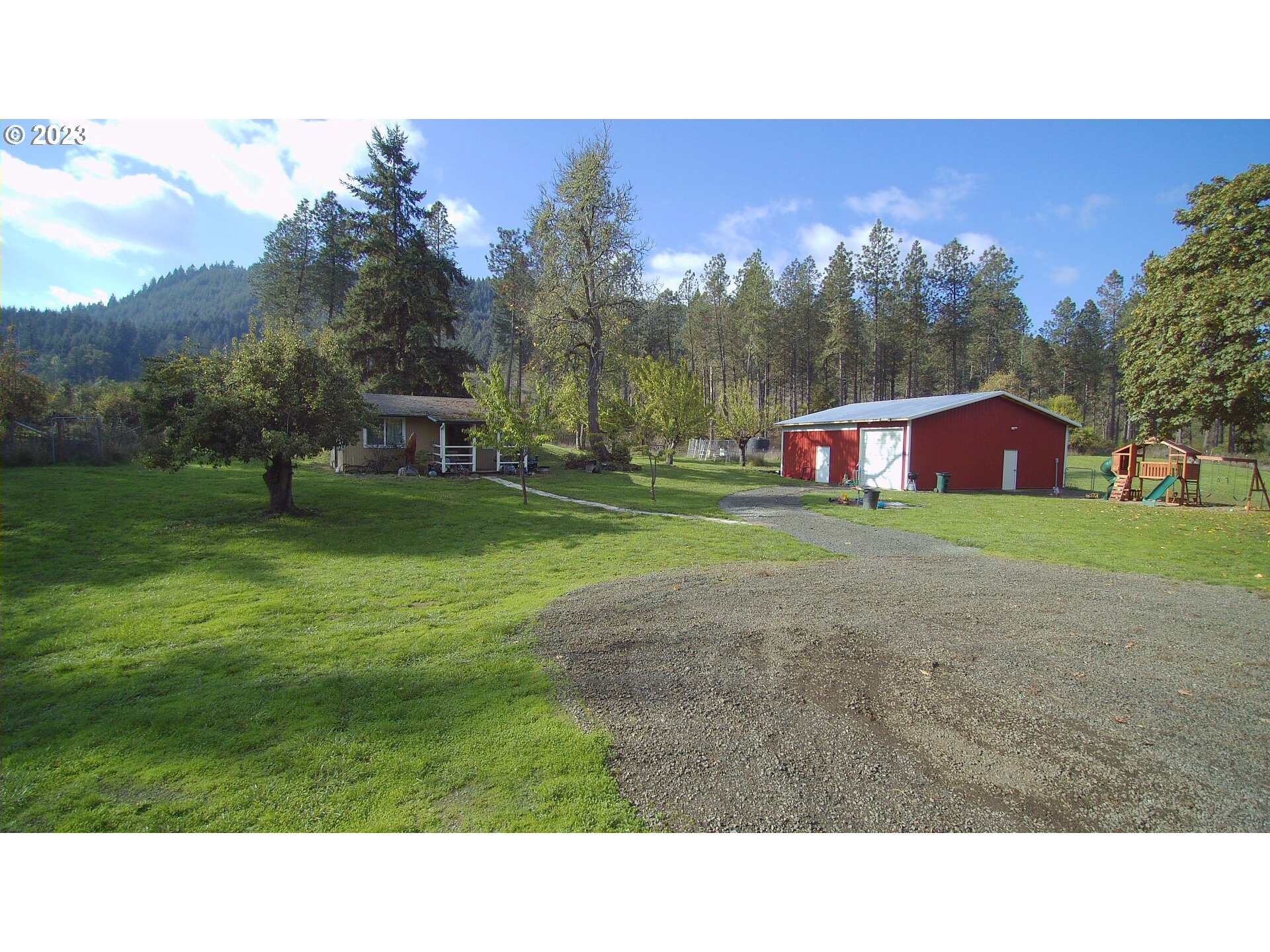 3392 Eagle Valley Road Yoncalla, OR 97499 - Photo 45 of 48 a black and white photo of a house