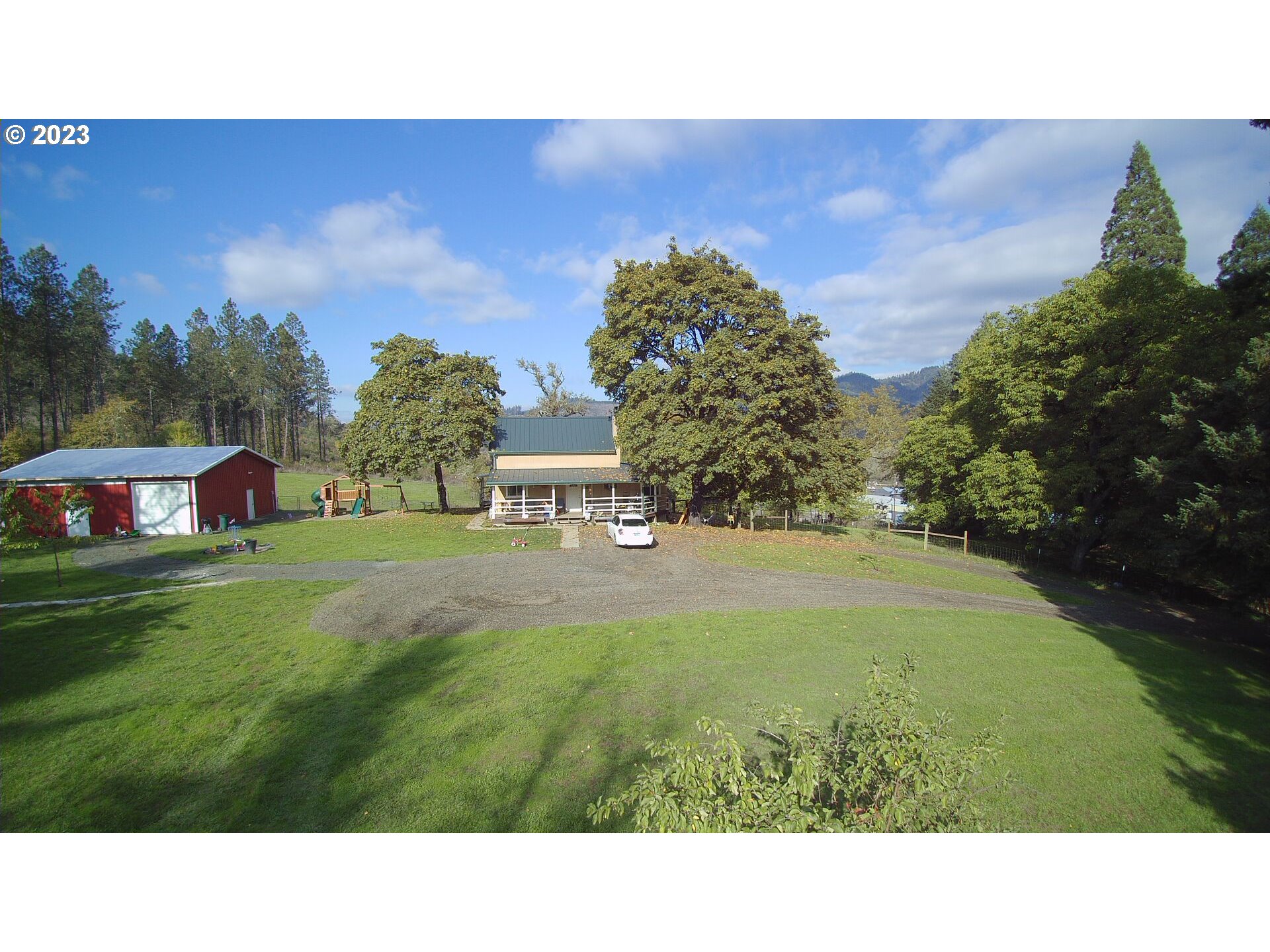 3392 Eagle Valley Road Yoncalla, OR 97499 - Photo 47 of 48 a black and white photo of a park