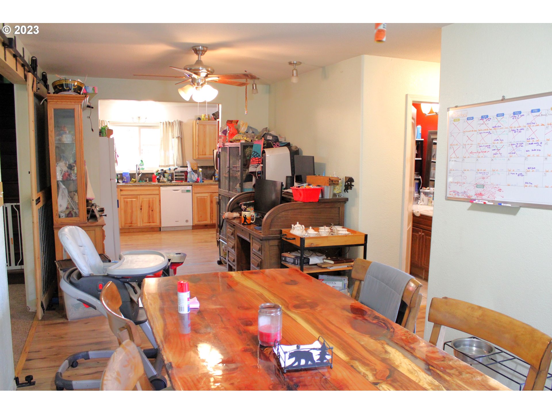 3392 Eagle Valley Road Yoncalla, OR 97499 - Photo 8 of 48 a room with furniture and a kitchen view