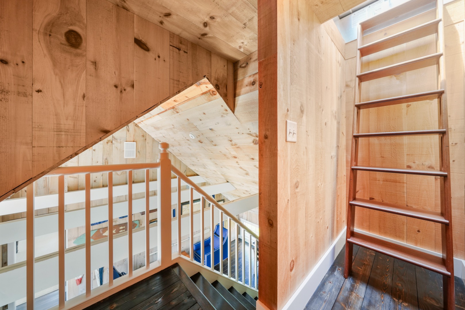 21 Quidnet Road Nantucket, MA 02554 - Photo 28 of 62 a view of staircase with railing and white walls