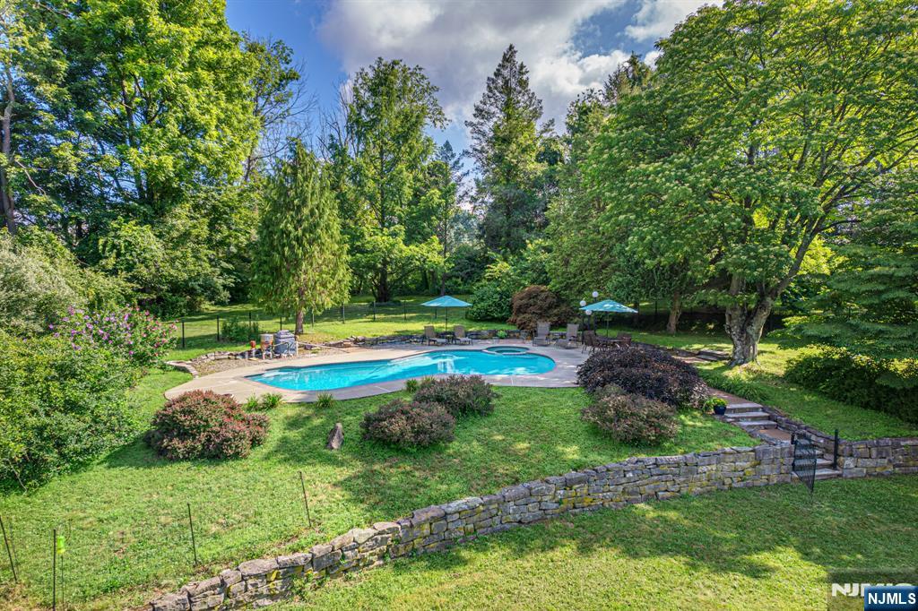 208 Willows Road Newton, NJ 07860 - Photo 38 of 44 a view of yard with swimming pool and green space