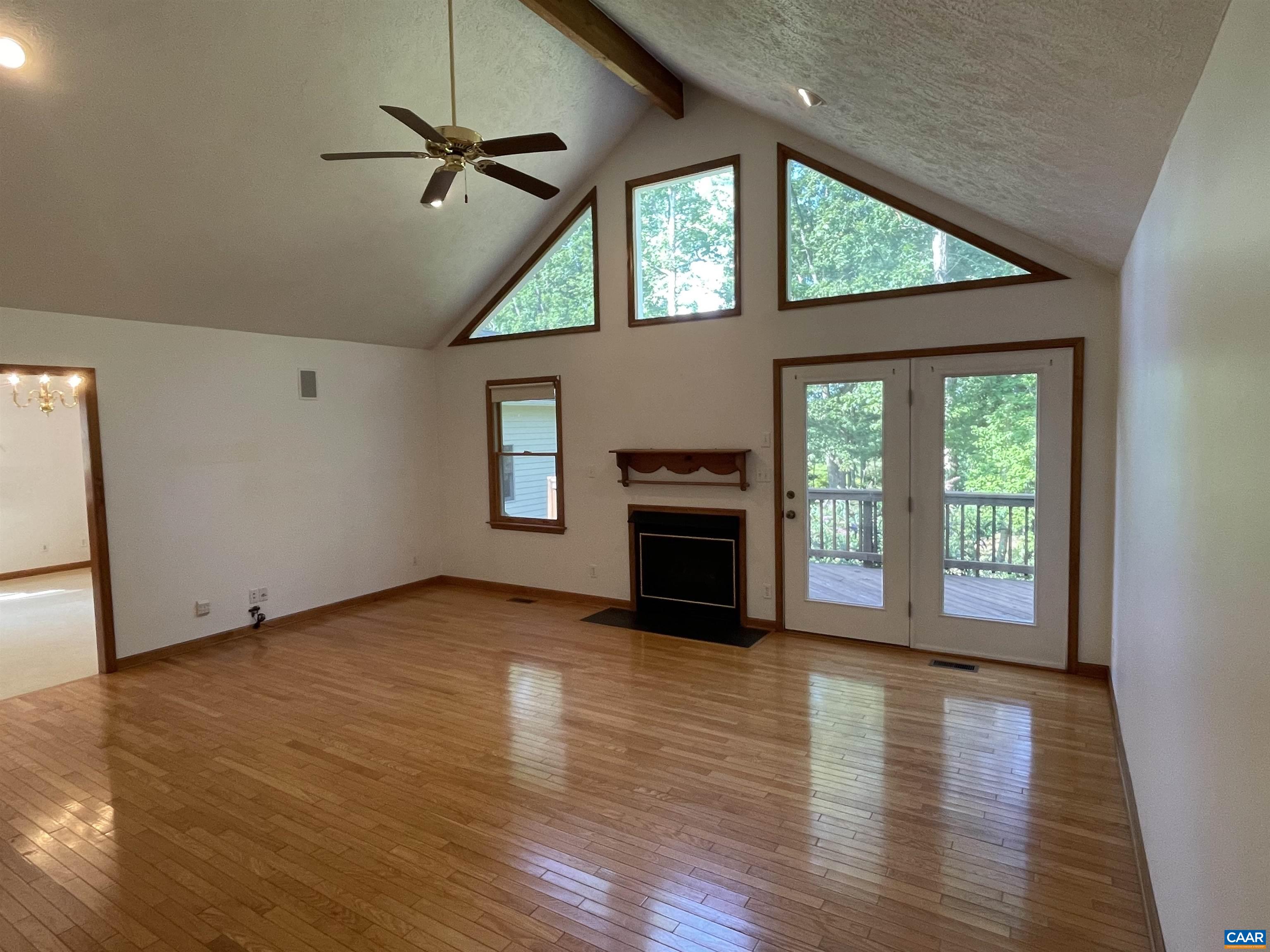 34 Fairview Lane Palmyra, VA 22963 - Photo 15 of 37 a view of an empty room with a window and wooden floor
