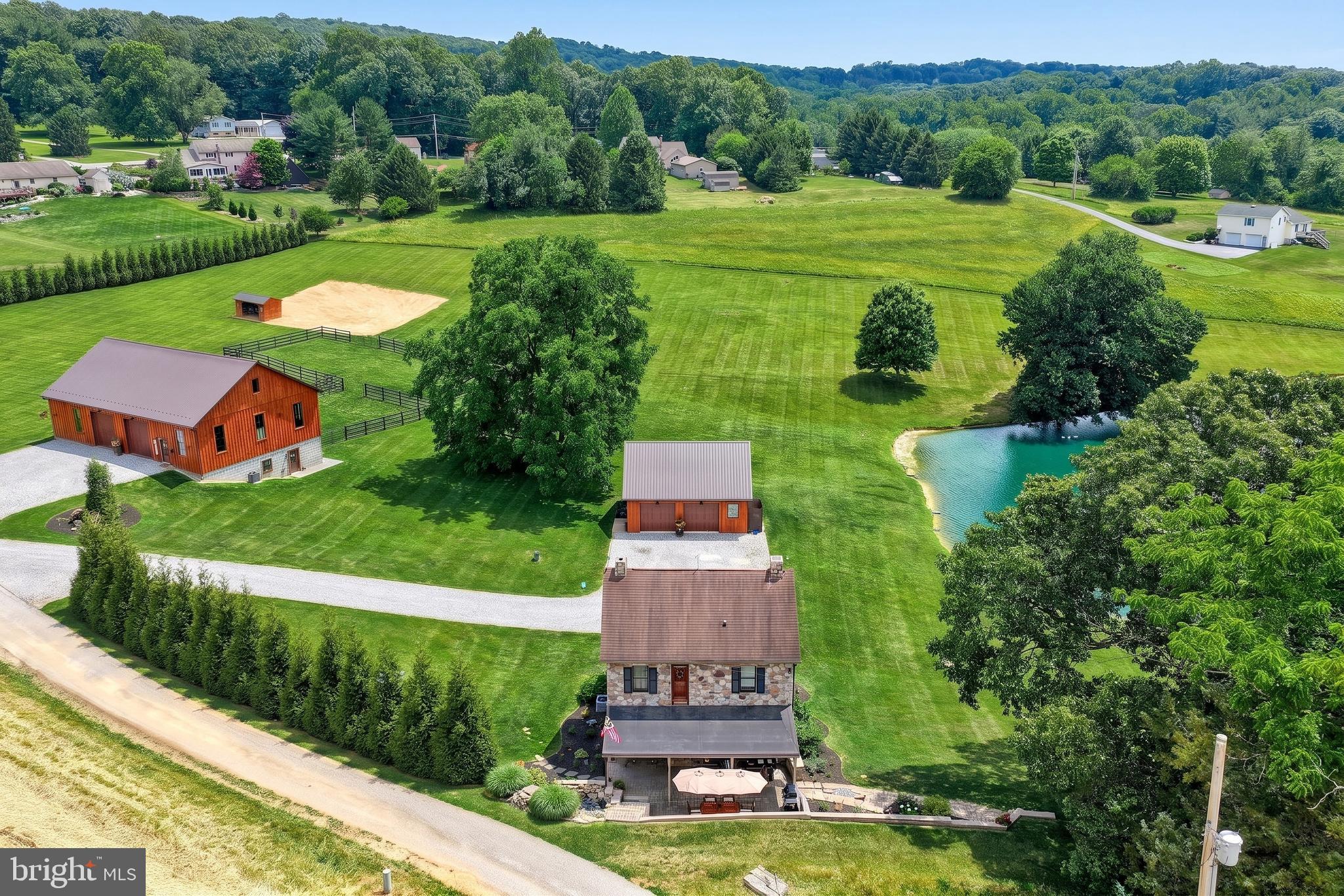 2415 Clearview Lane Spring Grove, PA 17362 - Photo 129 of 149 an aerial view of a house with outdoor space