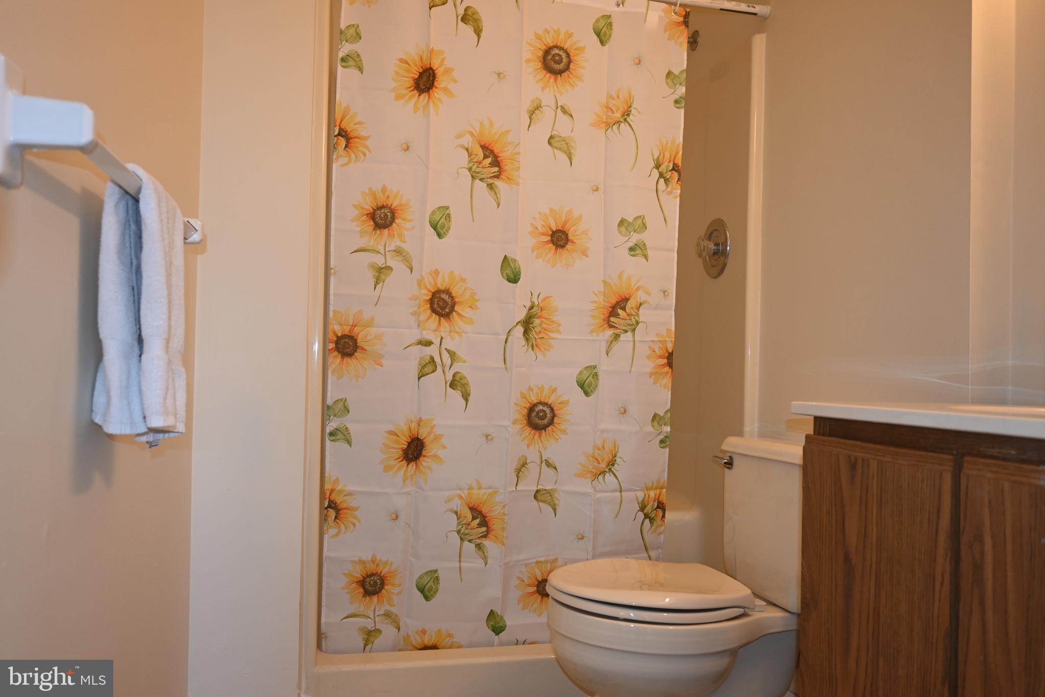 613 St Anthony Lane Upper Darby, PA 19082 - Photo 19 of 30 a white toilet sitting next to a shower curtain