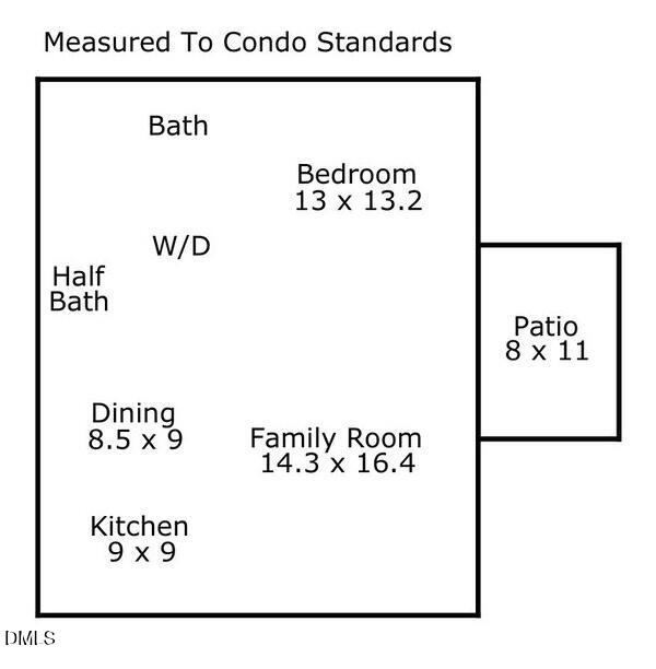 1300 Durlain Drive, Unit 105 Raleigh, NC 27614 - Photo 20 of 20 Floorplan