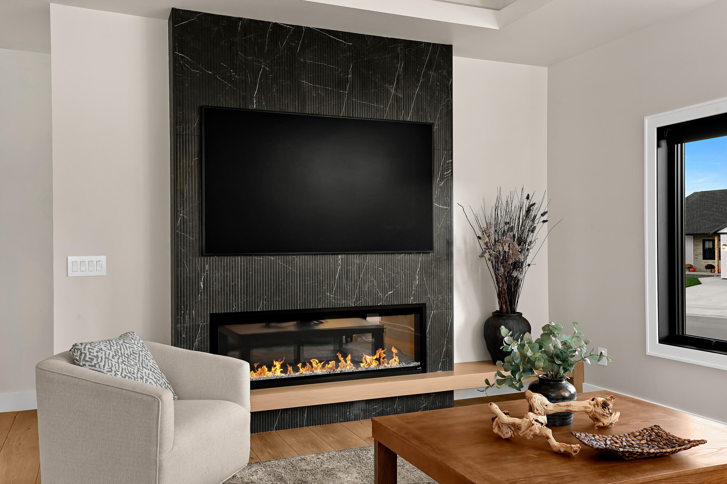 251 Weston Road Holmen, WI 54636 - Photo 8 of 49 Living room with fireplace