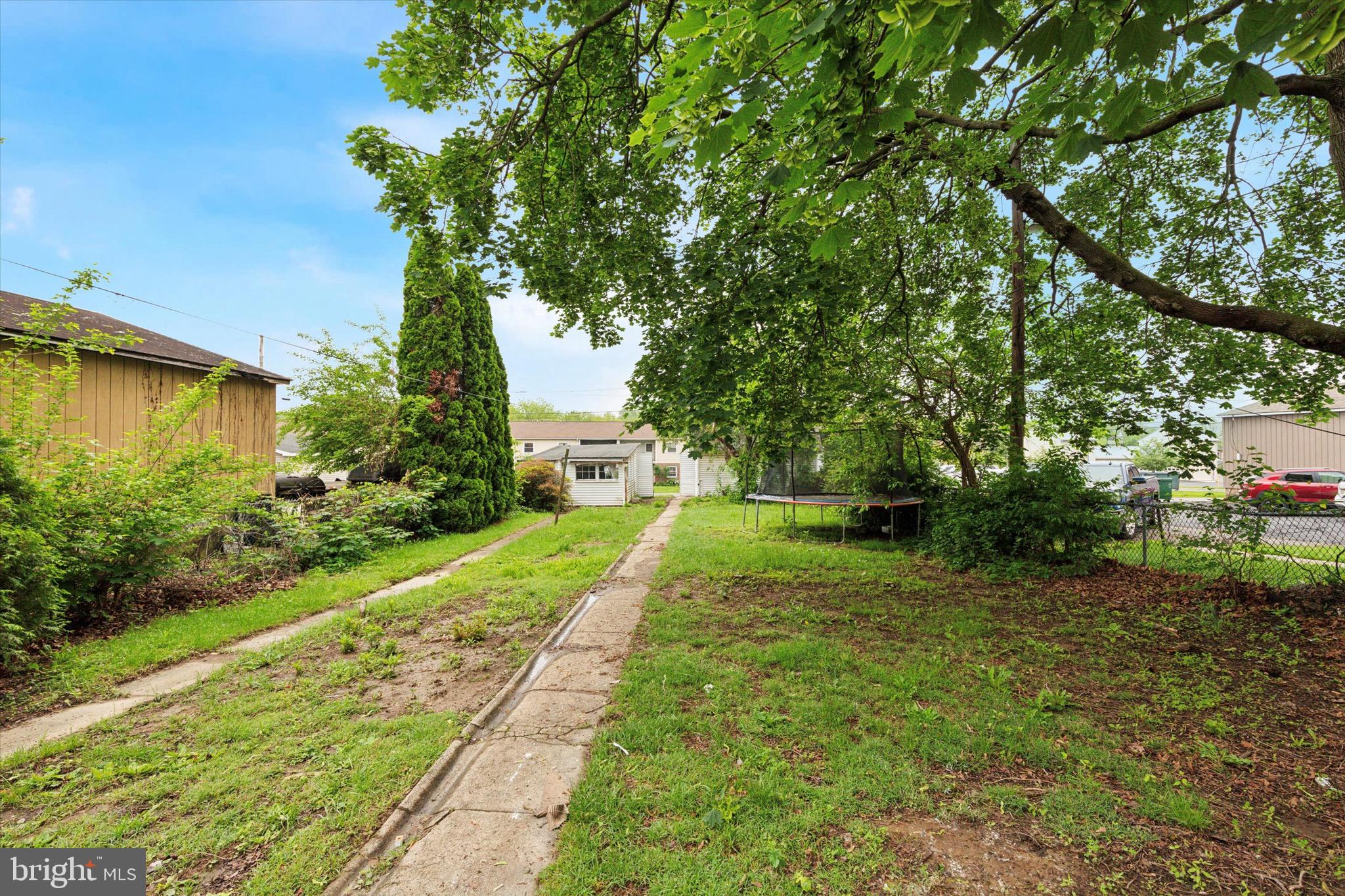 234 Main Street Hellertown, PA 18055 - Photo 13 of 13 a view of a backyard with plants and large trees