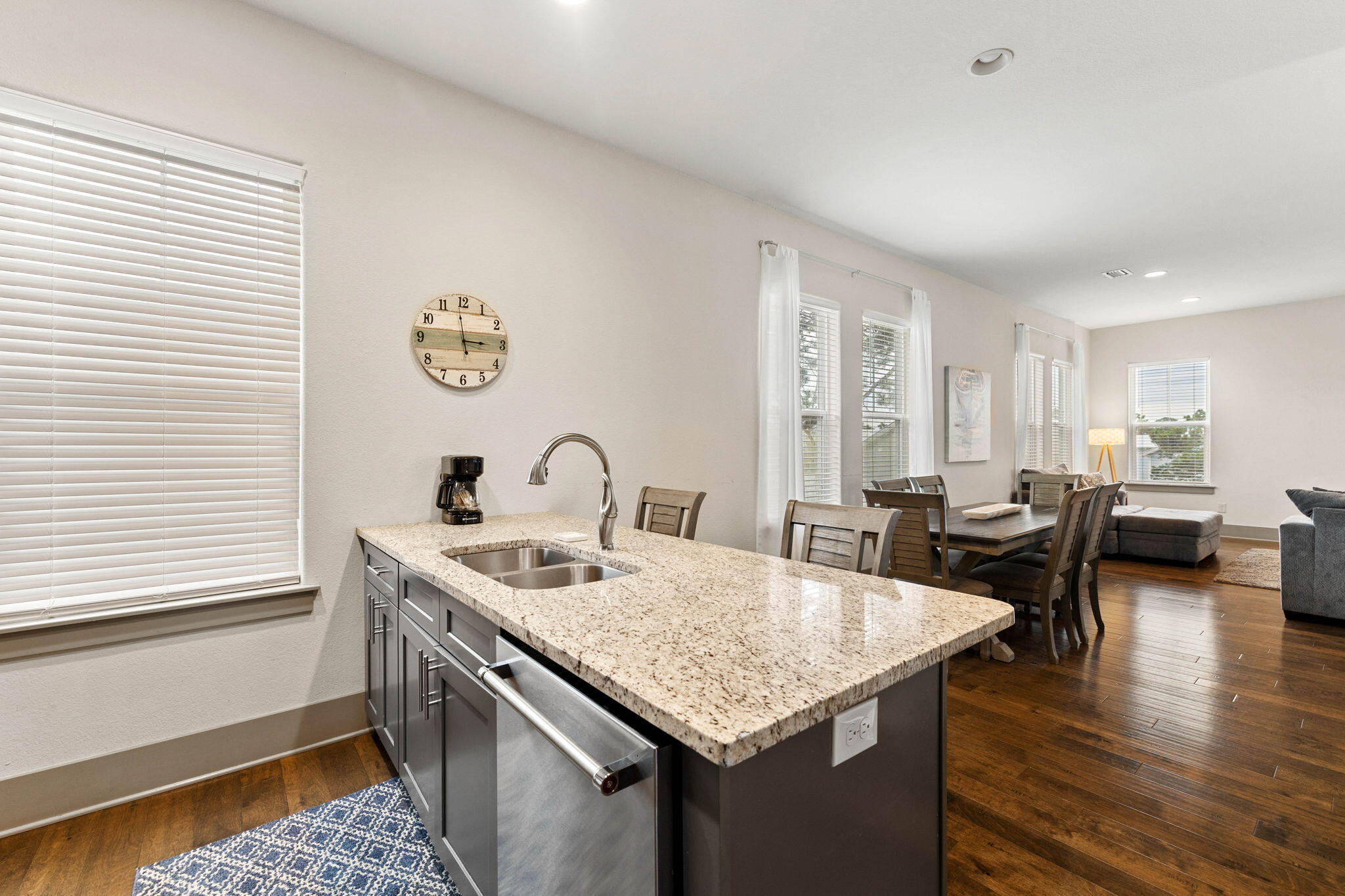 267 Gulfview Circle Santa Rosa Beach, FL 32459 - Photo 13 of 46 a kitchen with a table chairs and wooden floor