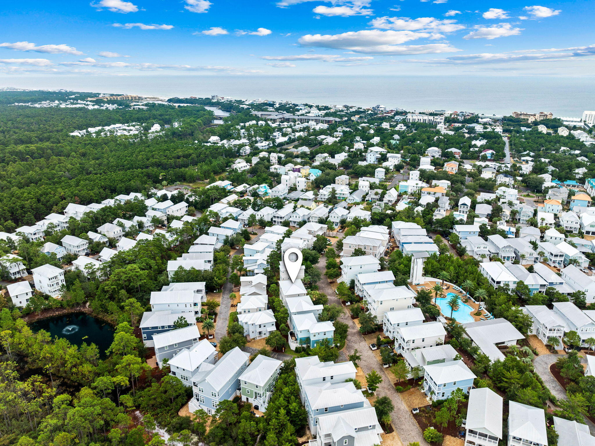 267 Gulfview Circle Santa Rosa Beach, FL 32459 - Photo 44 of 46 an aerial view of residential houses with city view