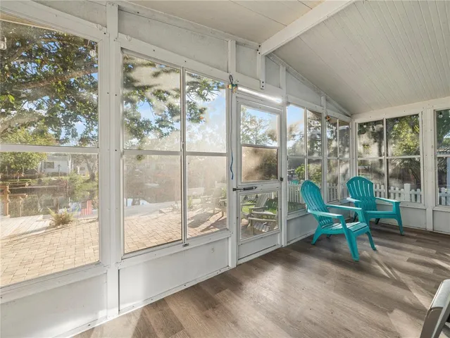 a view of outdoor space with seating