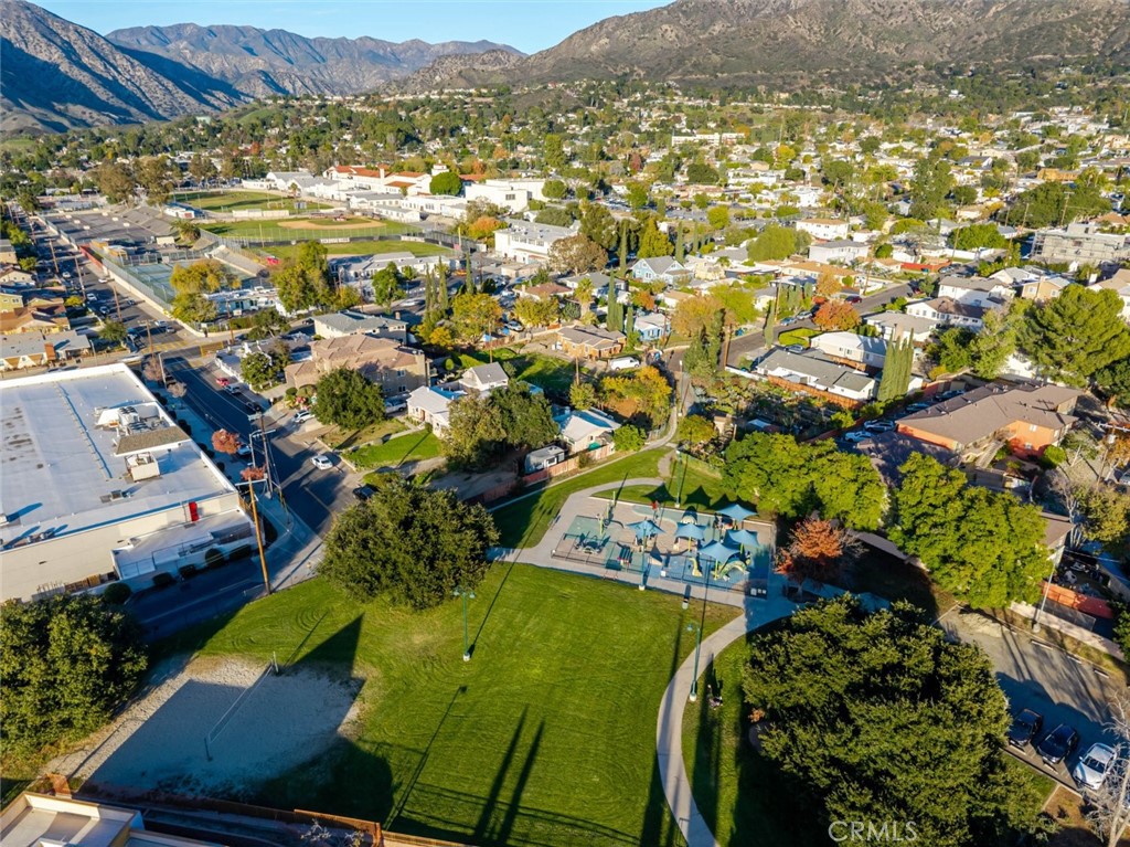 10434 Irma Avenue Tujunga, CA 91042 - Photo 21 of 29 an aerial view of residential houses with outdoor space