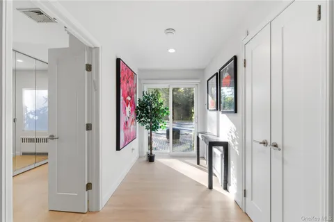 a view of entryway with livingroom and furniture