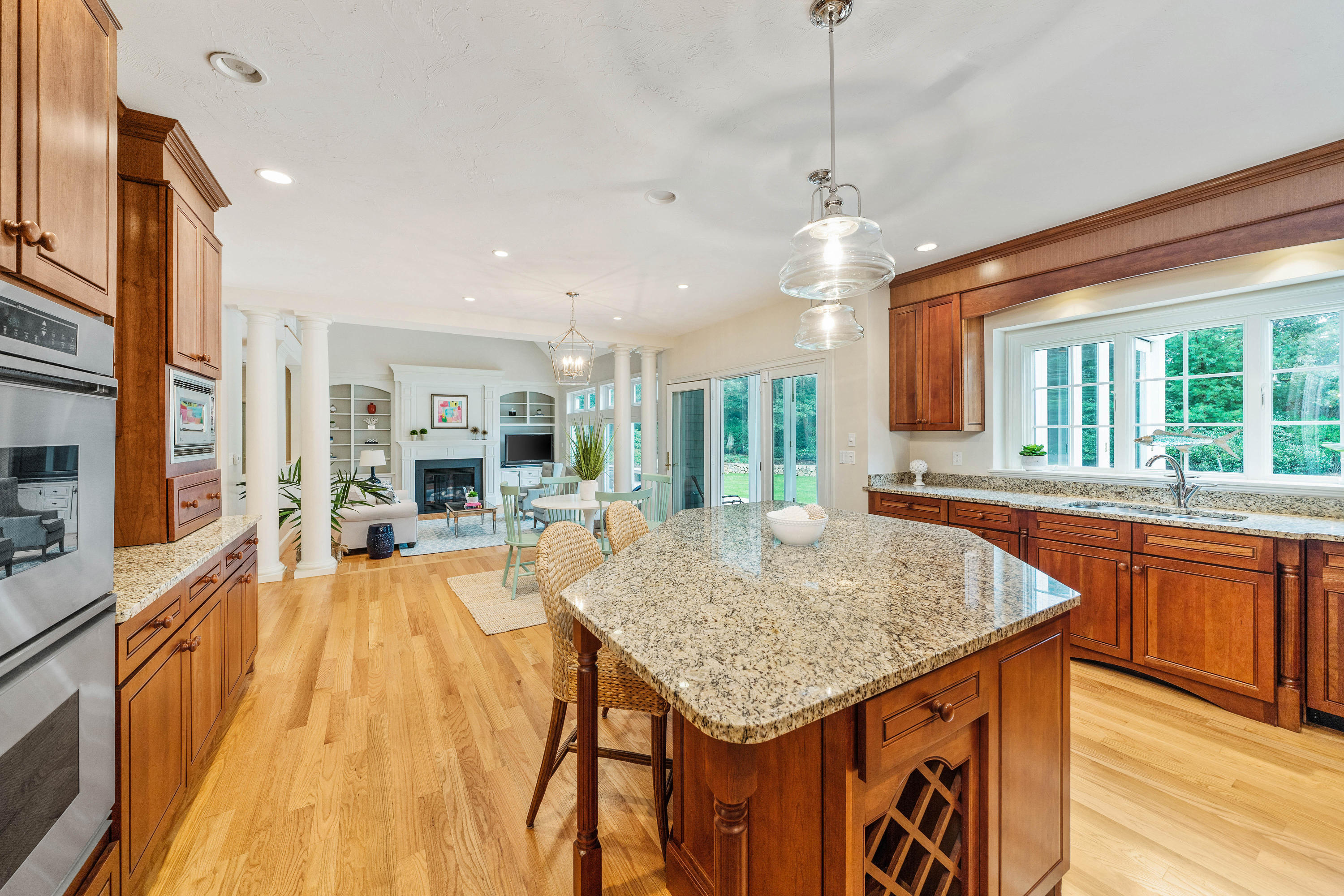 87 Seapuit Road Osterville, MA 02655 - Photo 8 of 39 a kitchen with sink and view of living room