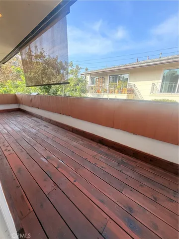 a view of swimming pool from a window