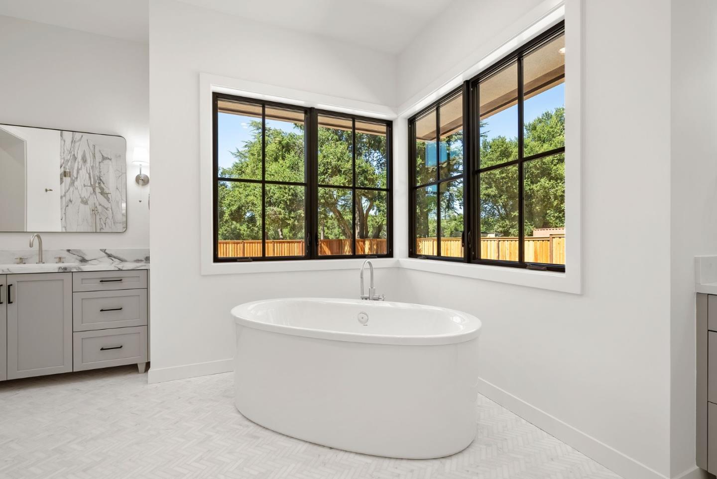 18521 Vessing Road Saratoga, CA 95070 - Photo 21 of 36 a bathroom with a sink and a bathtub