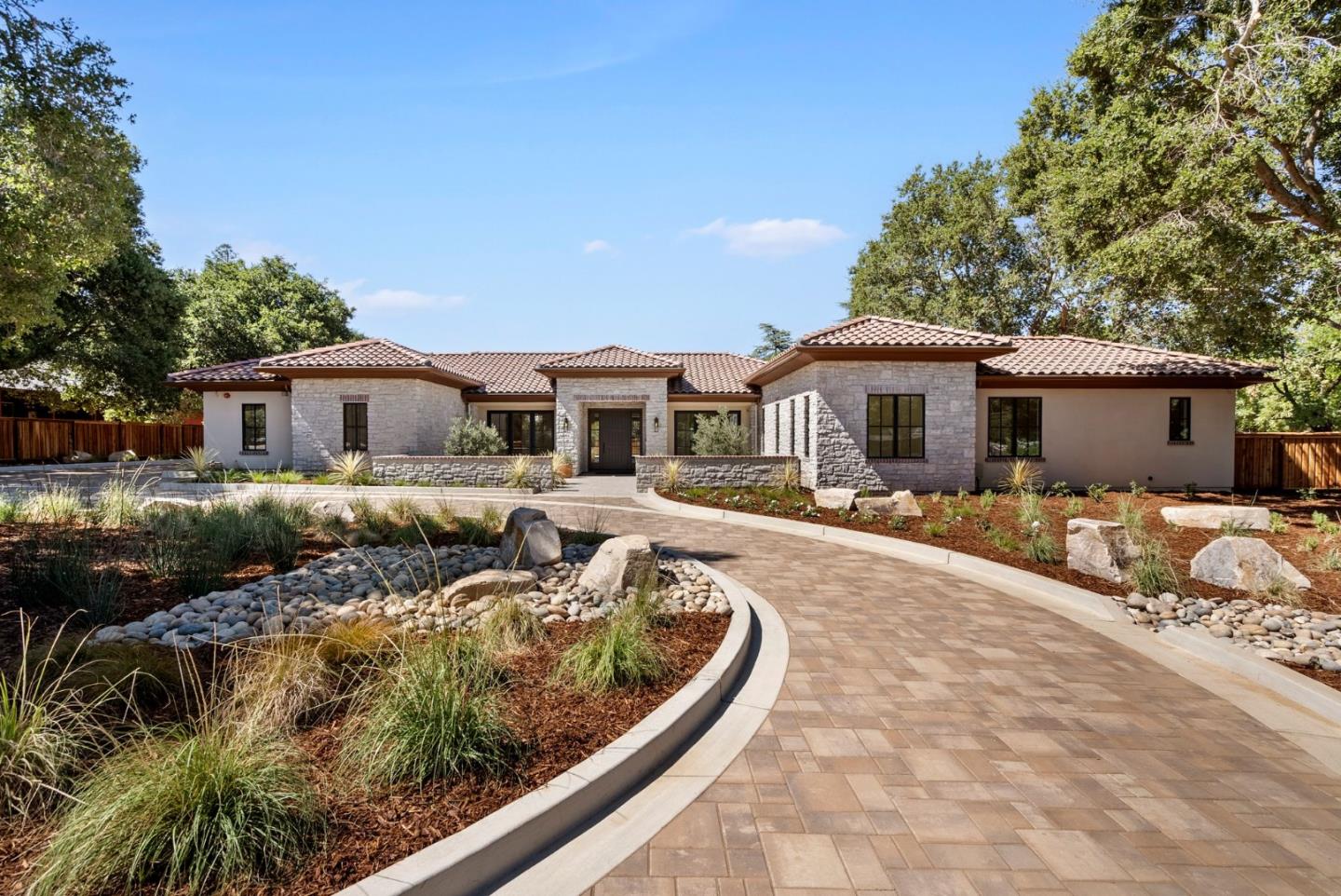 18521 Vessing Road Saratoga, CA 95070 - Photo 3 of 36 a front view of house with yard and outdoor seating