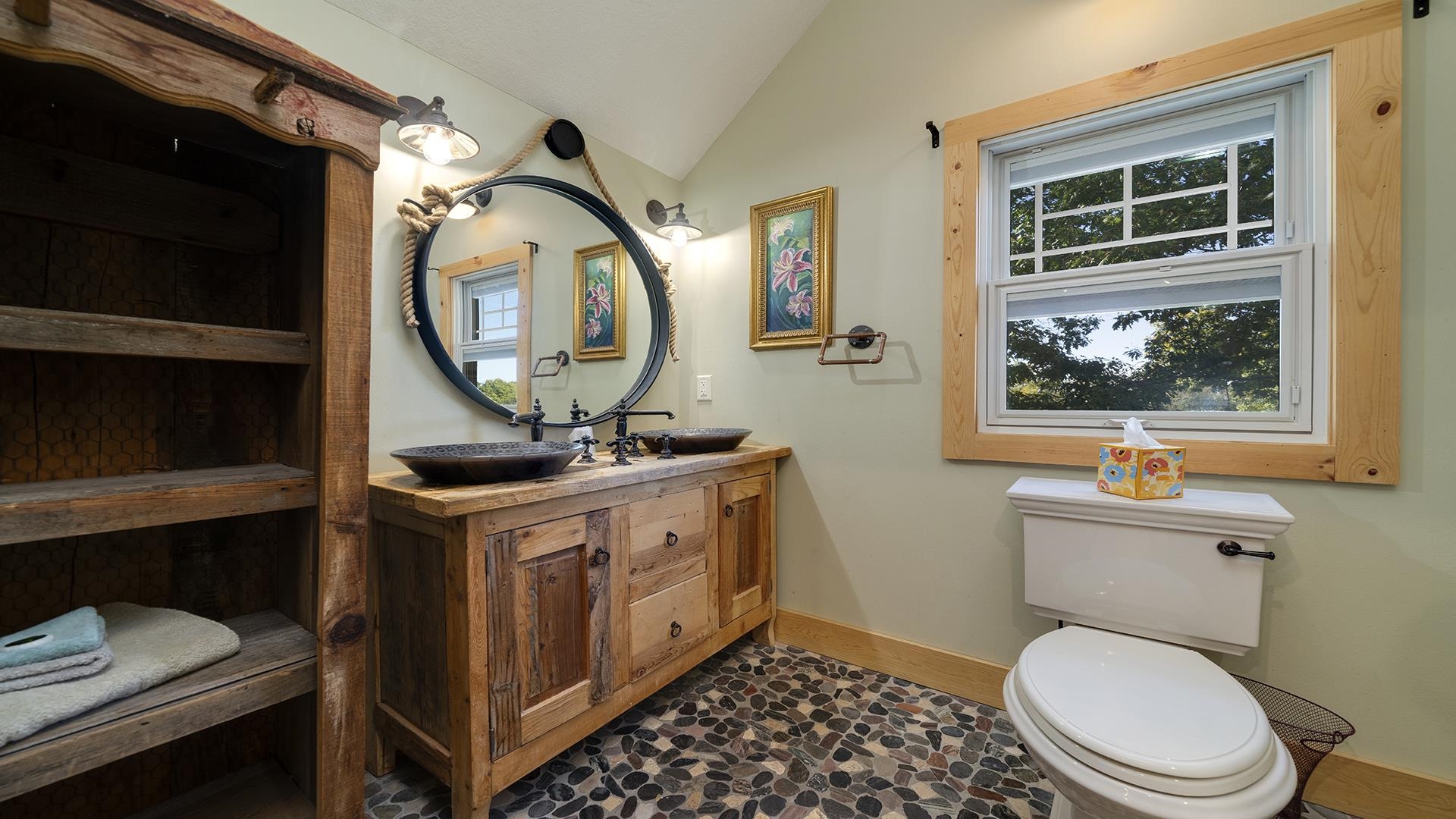 409 North State Street Franklin Grove, IL 61031 - Photo 11 of 98 a bathroom with a toilet a sink and a mirror
