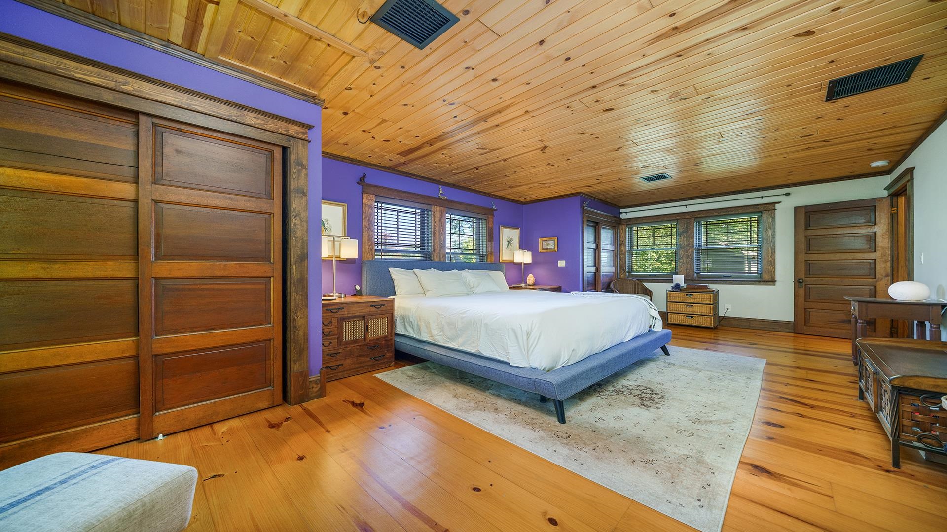 409 North State Street Franklin Grove, IL 61031 - Photo 12 of 98 a bedroom with a bed and wooden floor