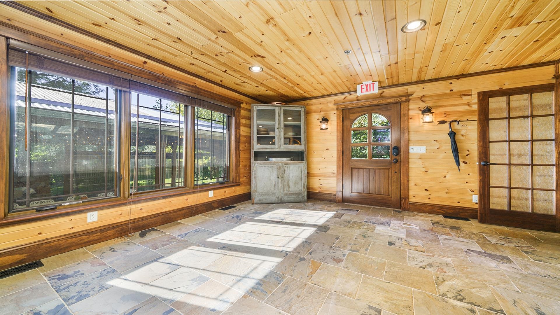 409 North State Street Franklin Grove, IL 61031 - Photo 18 of 98 a view of an entryway with a floor to ceiling window