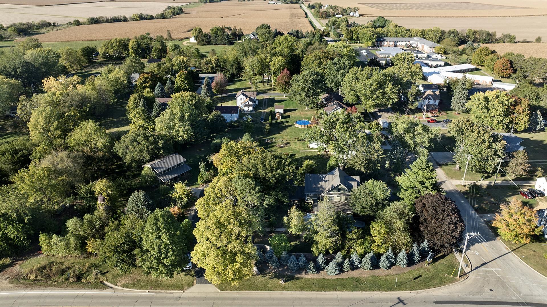 409 North State Street Franklin Grove, IL 61031 - Photo 73 of 98 a view of a garden with a tree