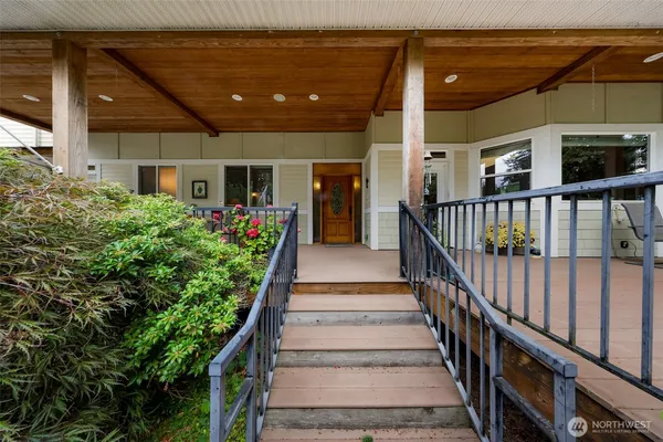 a view of a house with a porch