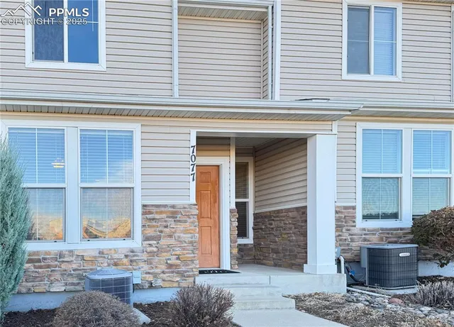 a front view of a house