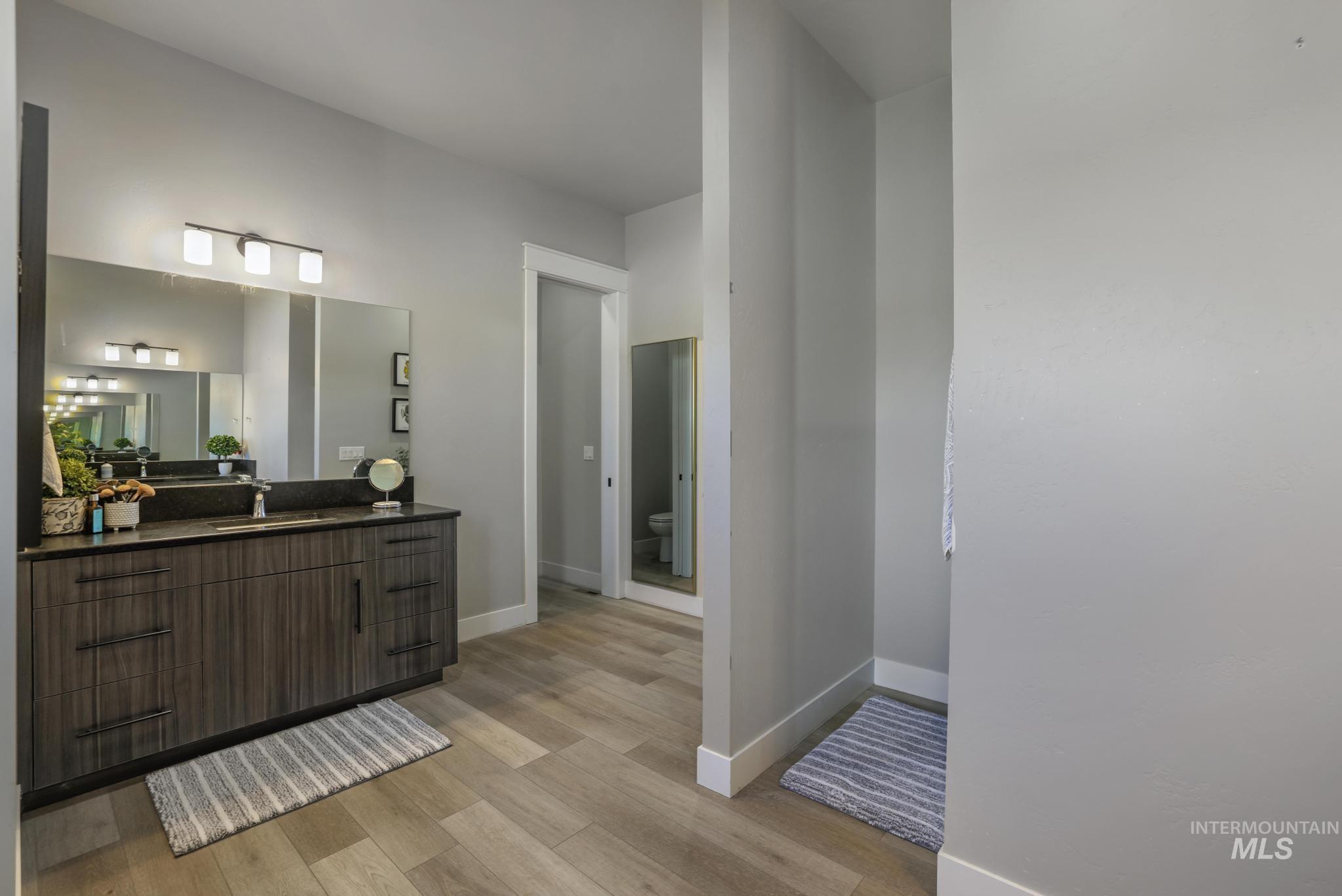 439 Meadowview Lane Twin Falls, ID 83301 - Photo 33 of 48 Bathroom featuring vanity and light wood finished floors