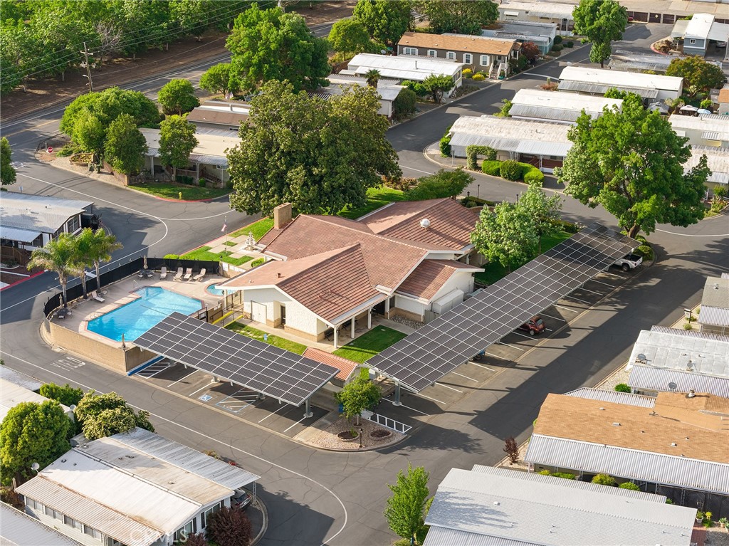 1901 Dayton, Unit 128 Chico, CA 95928 - Photo 42 of 44 an aerial view of a house with garden space and street view